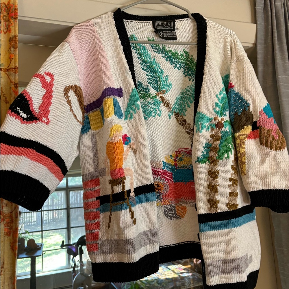Hand knit vintage sweater women’s size medium